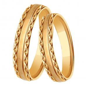 Золотое обручальное кольцо 4 мм МАГНАТ МА 17002 фото